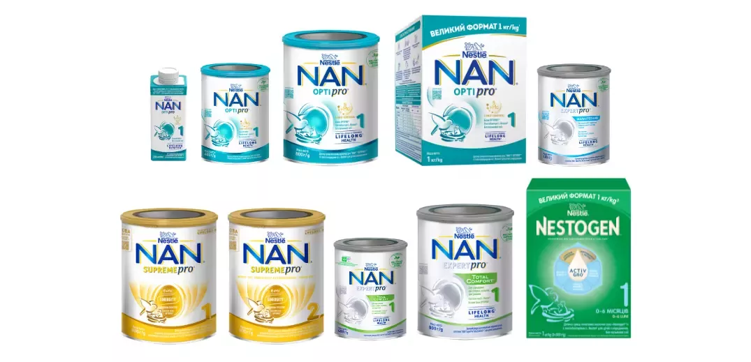 Продукція NAN та Nestogen